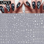 12Pcs 3D Gold Star Moon Sun Nail Stickers 10*8cm Y2K Starlight Self-adhesive Nail Decals Snake Cat Slider DIY Manicure Accessory