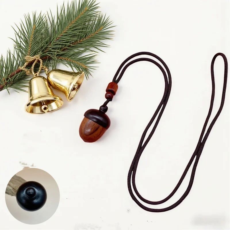 S12 Small Acorn Urn Pendant Necklace Portable Pet Ashes Keepsake for Dog Cat Memorial，Warmth Keeps Love Alive Forever.