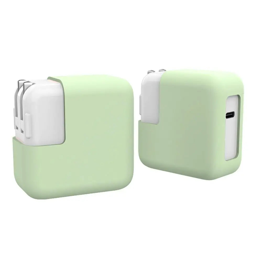 Portable Silicone Power Adapter Case Shockproof Anti-drop Elastic Cover 30W/45W Dust-proof Charger Case for MacBook