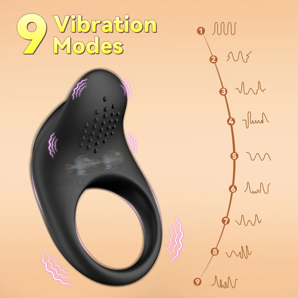 APP Control Vibrator Cock Ring for Men Delay Ejaculation Penis Ring Sex Toys Lock Penisring Cockring Adult Male Sex Supplies 18+