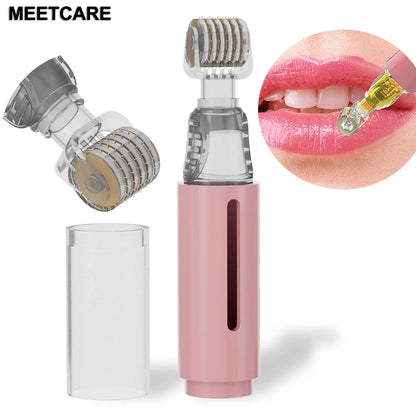 1/2/4/6pcs Derma Roller 0.2mm 105pcs Titanium Needle Lip BOOSTER Microneedle Dermaroller Face Massage Lip Beard Beauty Skin Care