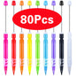 10-100Pcs Beaded Pencil HB Writing Beaded Pencil DIY Beadable Pencils Bead Pencil