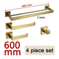 Gold Brushed Bathroom Accessories Hardware Towel Bar Rail Toilet Paper Holder Towel Rack Hook Soap Dish Toilet Brush