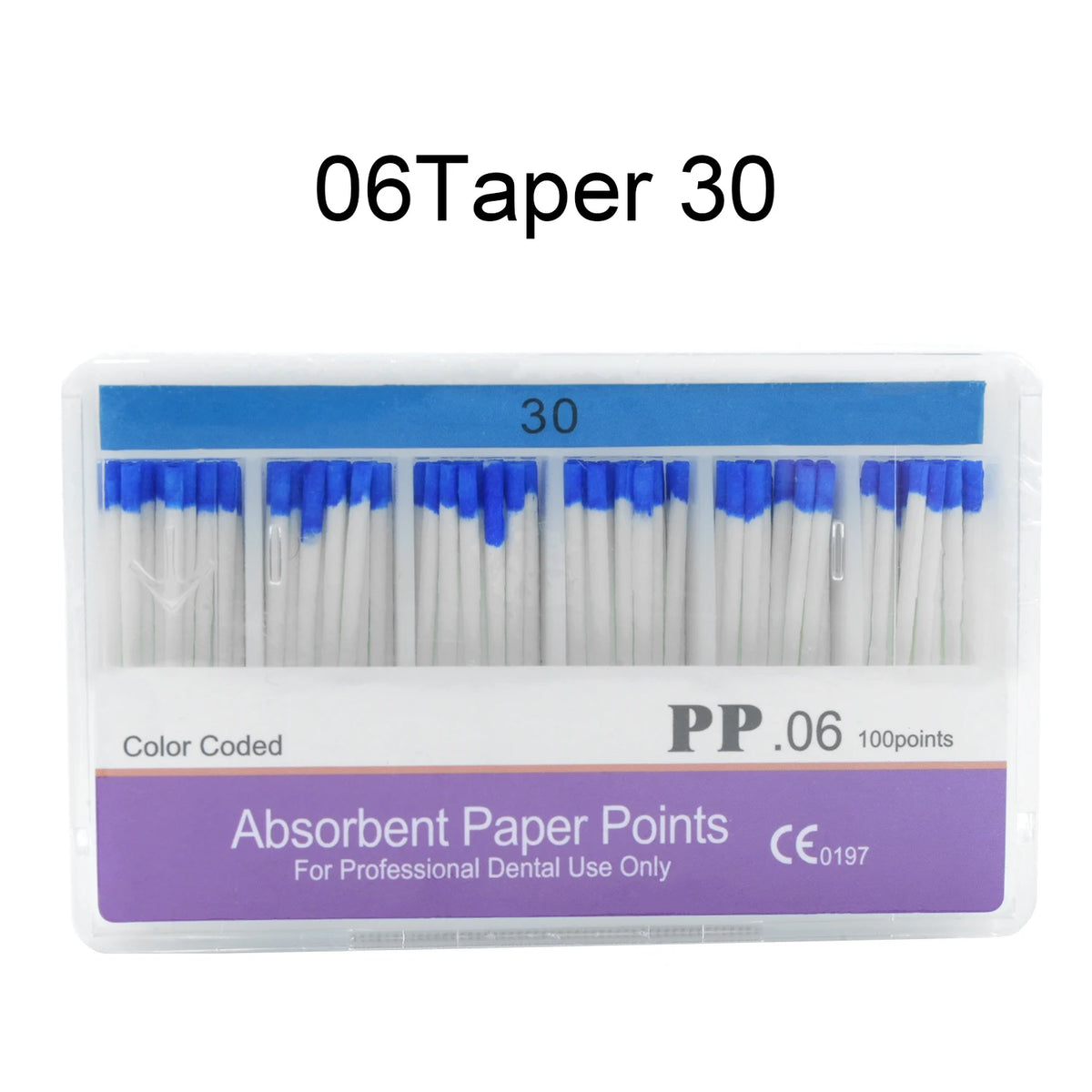 WELLCK 1 Box Dental Absorbent Paper Points Sterile Mixed Sizes 02 04 06 Taper 15-40# For Dentist Use Dentistry Materials