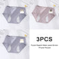 3PCS/set Women's menstrual briefs large flow postpartum water absorption leakproof briefs women's pure cotton menstrual briefs