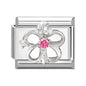 New Shiny Zircon Heart Butterfly Flower Star Bow Italian Charm Links Fit 9MM Stainless Steel Bracelet Girls' DIY Making Gift