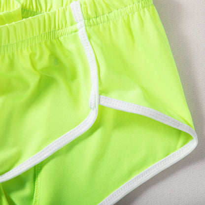 Sexy Running Elastic Sport Shorts Men's Summer Shorts Hot Pants Bar Nine Points Slim Fit Cotton Milk Silk Men's Fashion