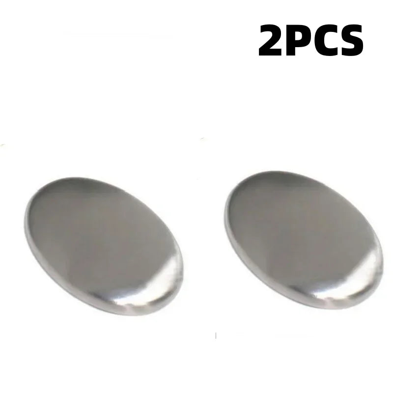 New Oval Hand Washer 304 Stainless Steel Deodorant Soap Metal Soap for Deodorizing Cleaning Kitchen Tools and Odor Removal
