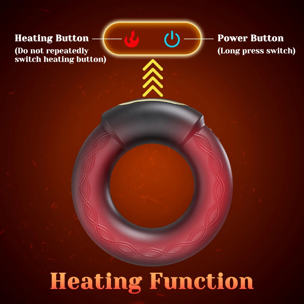 APP Bluetooth Vibrator for Men Cock Ring Penis Vibrating Penis Delay Trainer Cock Ring Glans Massager Male Sex Toys for Adult 18