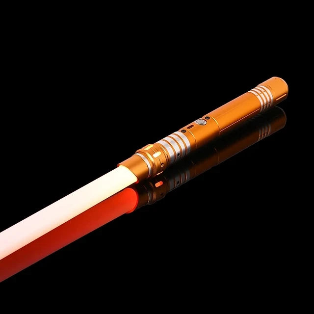 RGB Metal Lightsaber Dueling Smooth Swing Sword Sabre De Luz 16 Color Changing 16 Sounds FOC Rave Flashing Toy