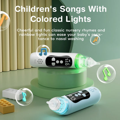 MAMIJOY  Electric Nasal Absorber Silent Baby Obstruction Rhinitis Cleaner Nasal Aspirator Nasal Mucus Cleaning Tool Fro Newborn