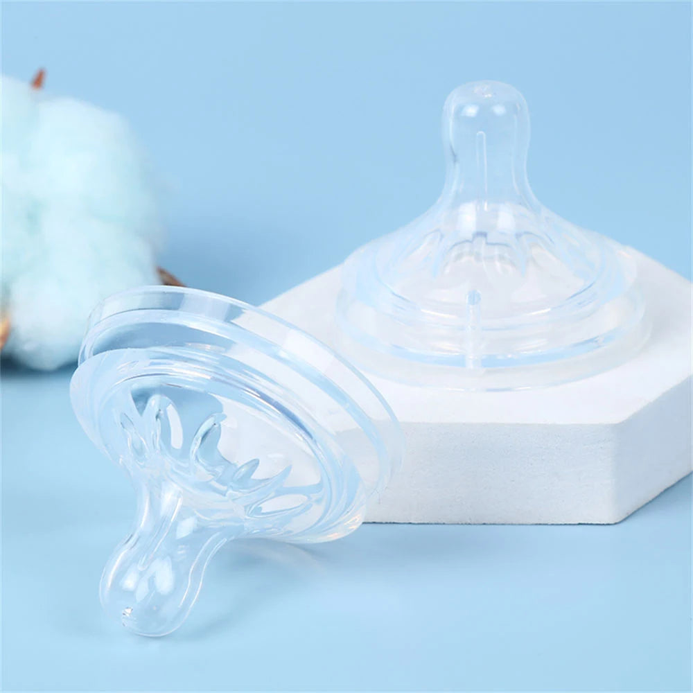 Silicone Nipple Accessories, 5.5cm Wide Mouth, Natural Shape, Skin-Friendly Silicone, For Baby Bottles, Easy to Clean