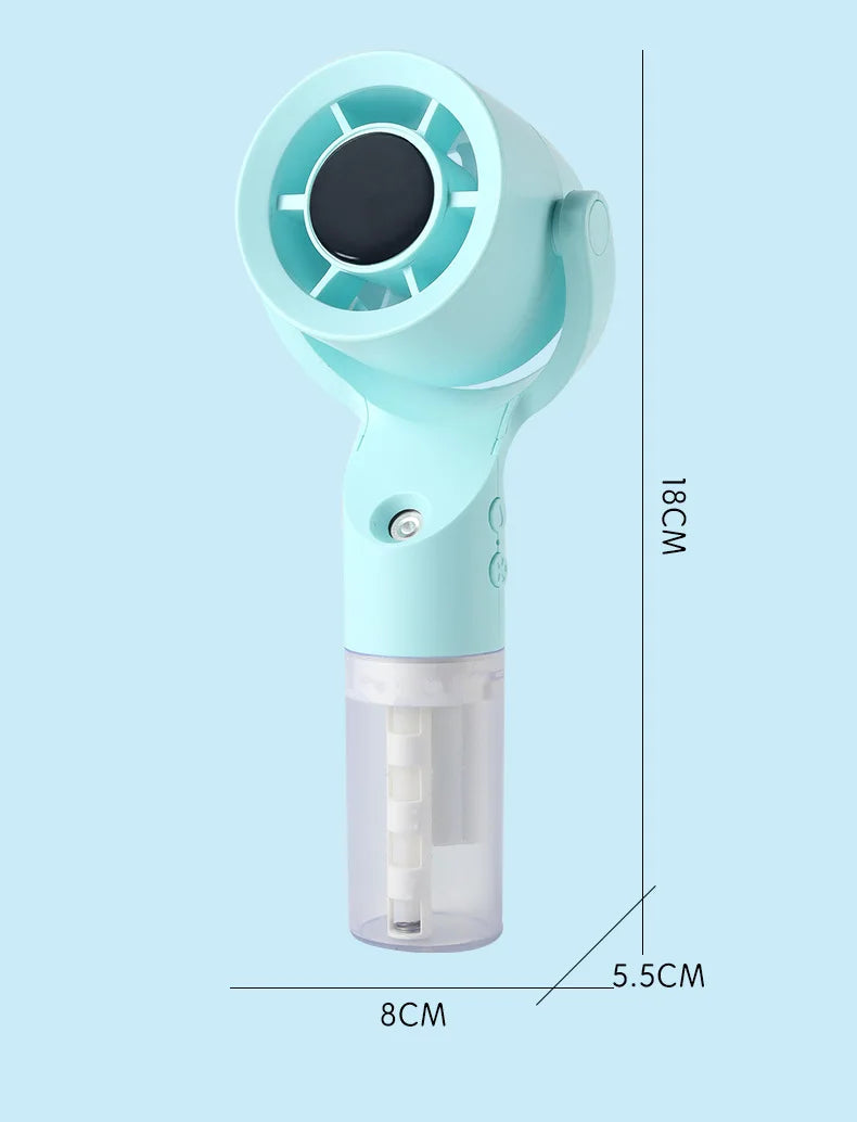 2026 Portable Handheld Spray Fan,Water Spray Mist Fan,Student Dormitory Mini Fan,Summer Supplies, Cooling Tools Outdoor Fan