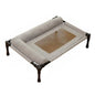 Elevated Pet Bed All-Season Use Raised Dog and Cat Bed Pet Cot Sturdy Frame With Pillow Support for Felines, Travel
