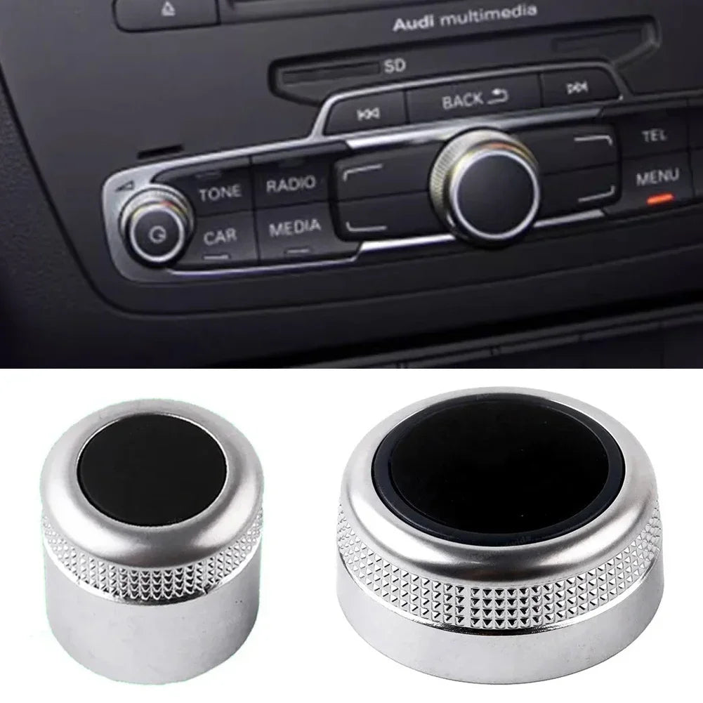 For Audi A6 C6 S6 Allroad Q7 A8 S8 Multimedia MMI Volume Knob Rotary Button Switch Setting Navigation Main Menu Switch Cover