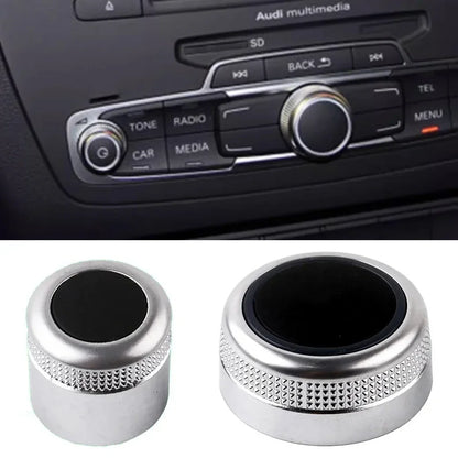 For Audi A6 C6 S6 Allroad Q7 A8 S8 Multimedia MMI Volume Knob Rotary Button Switch Setting Navigation Main Menu Switch Cover