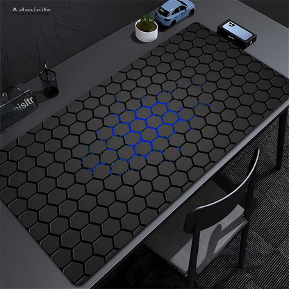 Geometric Large Mouse Pad 100x50cm Big Computer Mousepads Hexagon Mousepad Big Keyboard Mat Gamer Mouse Pads Non-SlipDesk Mats