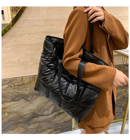 Women's shoulder bag light large bag women's fashion cotton tote bag large capacity shoulder bag commuting bag