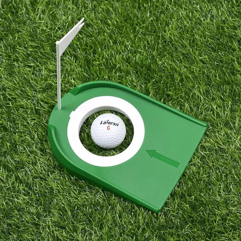 New Mini Golf Putting Plate with Hole Flag Indoor Outdoor Portable Golf  Putting Aid Training Practice Home Yard Golf Tool