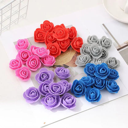 PE foaming Artificial Flowers Home vase table Wedding ornaments DIY gift Scrapbook Bubble Bear Valentine's Day Arch wreath Decor