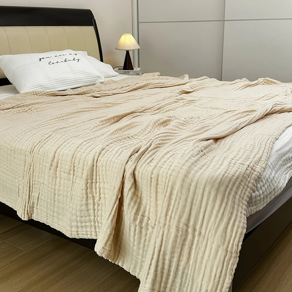 Double Gauze Cotton Muslin Fabric by the Meter for DIY Craft & Sewing Material Like Dress Towel Cheesecloth Table Runner Fabrics