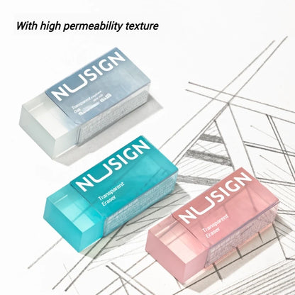 NUSIGN 2B Soft Rubber Pencil Eraser for Students Art Sketching Painting Exam Writing Correction School Stationery Supplies