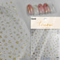 1PC 5D Korean Bronzing Nail Stickers Japanese Gold Silver Star Moon Luxury DIY Nail Art Decoration Decals Manicure Accessories