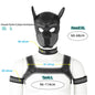 XL Large Size Puppy Cosplay Neoprene Fetish Hood Mask Kit with Chest Strap Collar Armband Sex Costumes for Bdsm Slave Role Play