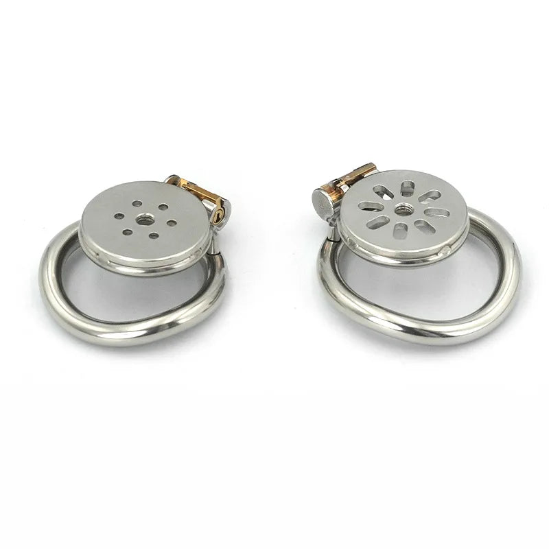 Stainless Steel Male Chastity Device Flat Plate Metal Chastity Lock for Adult Men SM Products Erotic Urethral Lock Sex