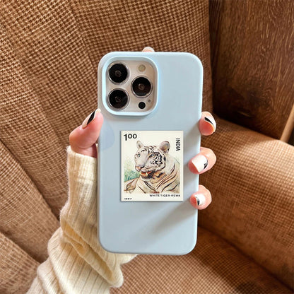 50pcs Retro Stamp Art Stickers Vintage Aesthetic Cartoon Decals For Laptop Luggage Skateboard Phone Sticker Kids Toys