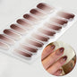16/20/22Tips Semi-Cured Gel Nail Wraps Full Cover Manicure DIY Waterproof Long Lasting Gel Nail Stickers set for UV Lamp Need