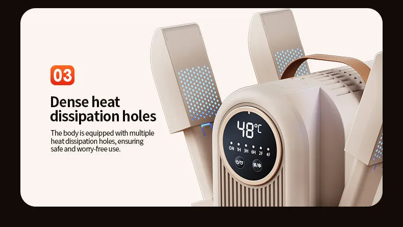 Foldable Shoe Dryer Electric Shoe and Boot Dryer Timing Control Household Shoe Warmer Portable Heater For Socks Boots