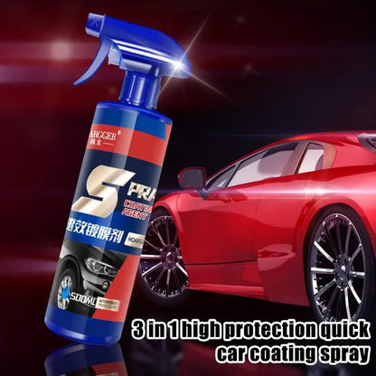 500ml Car Ceramic Coating Spray 3 In1 Car Paint Repair Shield Coating Car Paint Scratch Repair Remover Auto Polishing Spraying