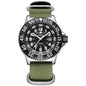 Addies Dive Men Fashion Casual Watch Calendar Display 50m Waterproof Tube Luminous Watch Black Dial Rotating Bezel Quartz Watch