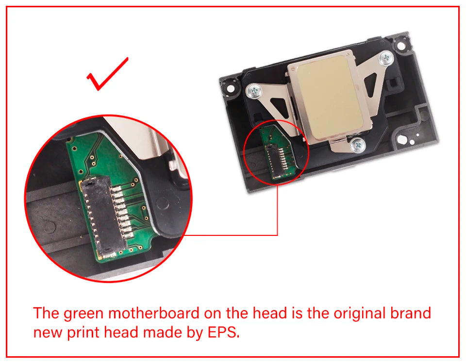 FOR Epson R1390 L1800 UV DTF DTG Printer print head, Compatible with A3 DTF Printer nozzle print well Green motherboard heads