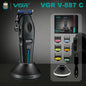 VGR Hair Trimmers Professional Haircut Machine 9000 RPM Hair Clippers Electric Trimmers Rechargeable Hair Trimmer for Men V-887