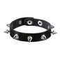 T5UF Stylish Punk Rock Bracelet Square Rivets Punk Wristband Trendy Gothic Jewelry Suitable for Individuality and Comfort