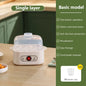 Mini Food Steamer Multi-layer combination Egg Boiler Food Warmer Rice cooker Dry burning Prevention Auto-off Eggtart making Tool