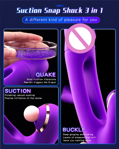 Flapping G Spot Vibrator Dildo Rabbit Adult Toy Vibration Silicone Waterproof Personal Vibrator Clitoral Nipple Anal Stimulation