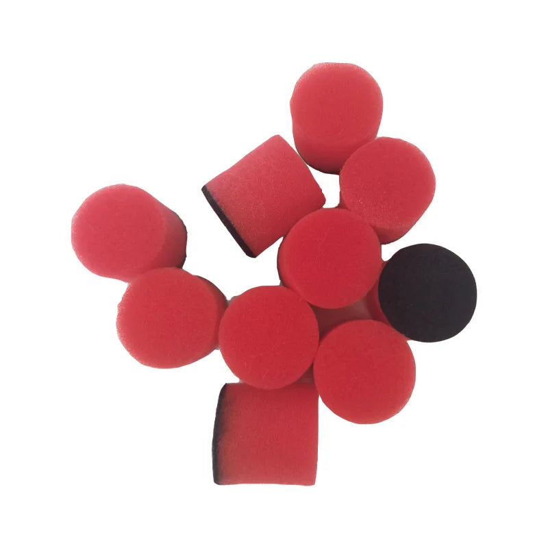 1 Inch Mini Sponge Buffing Polishing Pad Kit 30 Pcs Various Colors for Automotive Hub Polisher Attachment Detailing Sealing Wax