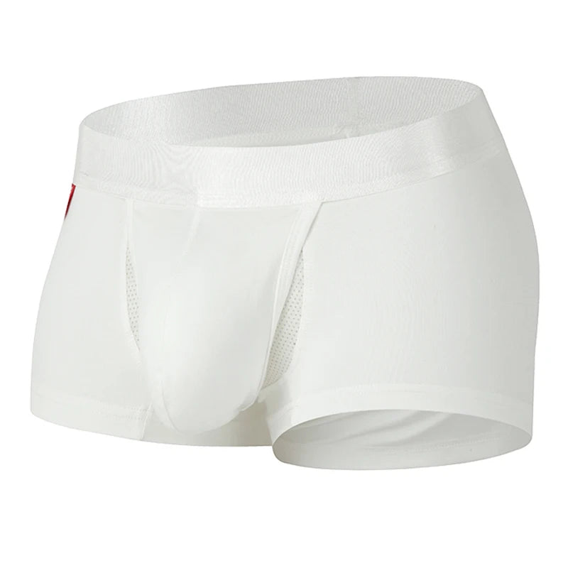 Open Front Underwear Men Cotton Sexy Men's Boxer Shorts Panties Breathable Pouch Bulge Underpants Male