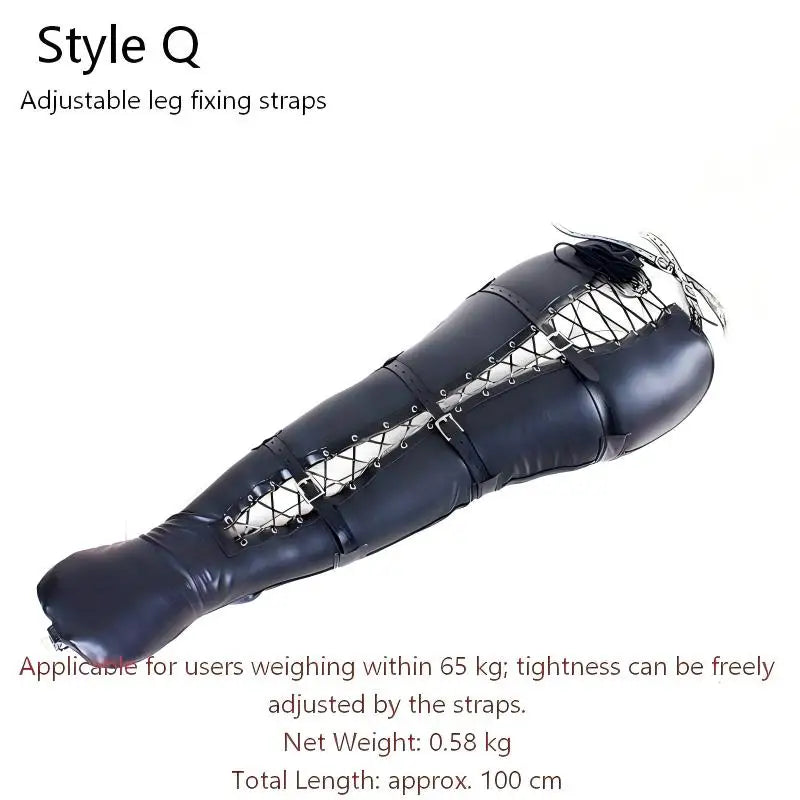 BDSM PU Leather Straitjacket Bondage Body Harness Adult Game Straight Jacket Halloween Clubwear Costume Armbinder Sex Toys Women
