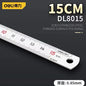 Deli 1 Pcs 15/20/30/50cm Multi-standard Measuring Ruler Stainless Steel Woodworking Portable Hand Percision Measuring Tools