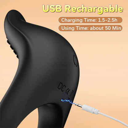 APP Control Vibrator Cock Ring for Men Delay Ejaculation Penis Ring Sex Toys Lock Penisring Cockring Adult Male Sex Supplies 18+