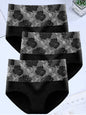 3Pcs/Lot Women's Underwear Plus Size Cotton Panties High Waist Briefs Sexy Lingerie Female Pantys M-5XL Seamless Underpant Girls