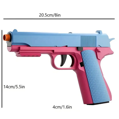 Children Manually Loaded Launcher Shell Soft Bullet Gun Toy Outdoor CS Shooting Game Christmas Gift for Boy