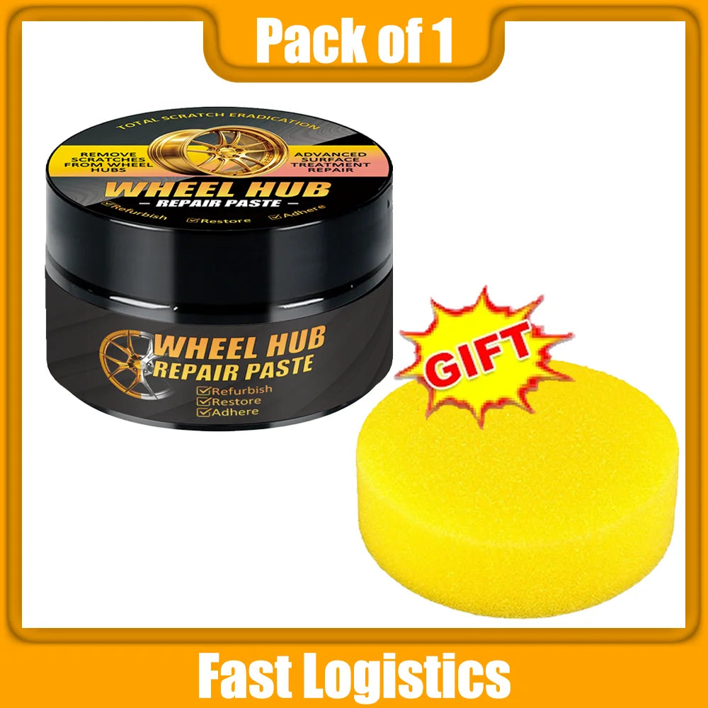 Car Wheel Hub Scratch Refurbishment Paste, Tire Rim Scratch Paint Repair Paste - Aluminum and Steel Rings Dent Restore Care/93x*