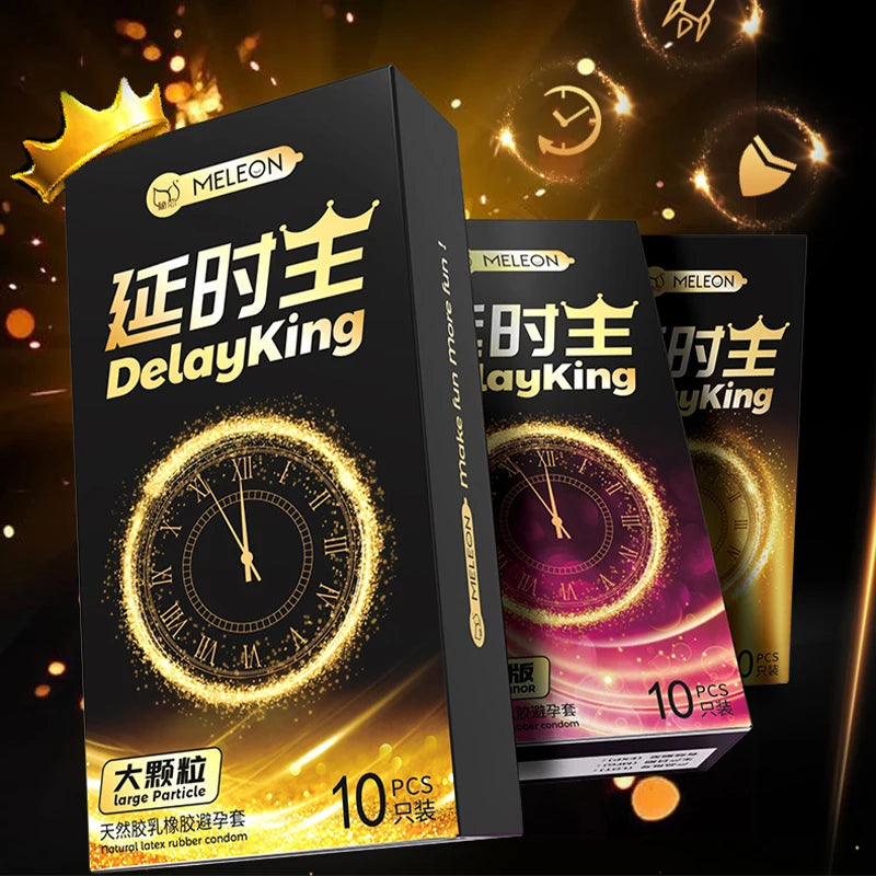 10/30/50pcs Delayed Ejaculation Condoms for Men,Long Lasting Particle Penis Sleeve,Moisturizing Latex Condom for Adults Sex Toys