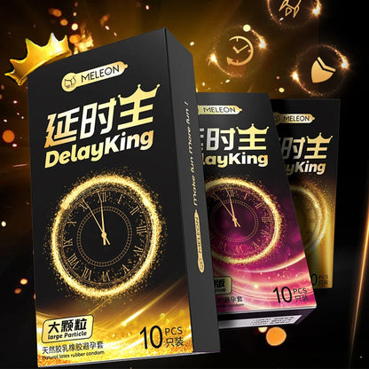 10/30/50pcs Delayed Ejaculation Condoms for Men,Long Lasting Particle Penis Sleeve,Moisturizing Latex Condom for Adults Sex Toys