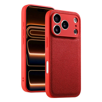 Business Moon Pit Texture Phone Case, Solid Color Full‑Coverage Shockproof Protective Cover for iPhone 17 Pro Max 16 15 14 13 12